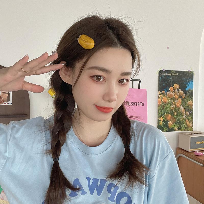 Simulated Fruit And Vegetable Hair Clip Bangs Hair Clip Cute Broken Hair Small Clip Hair Accessories For Girls Hair Styling Tool