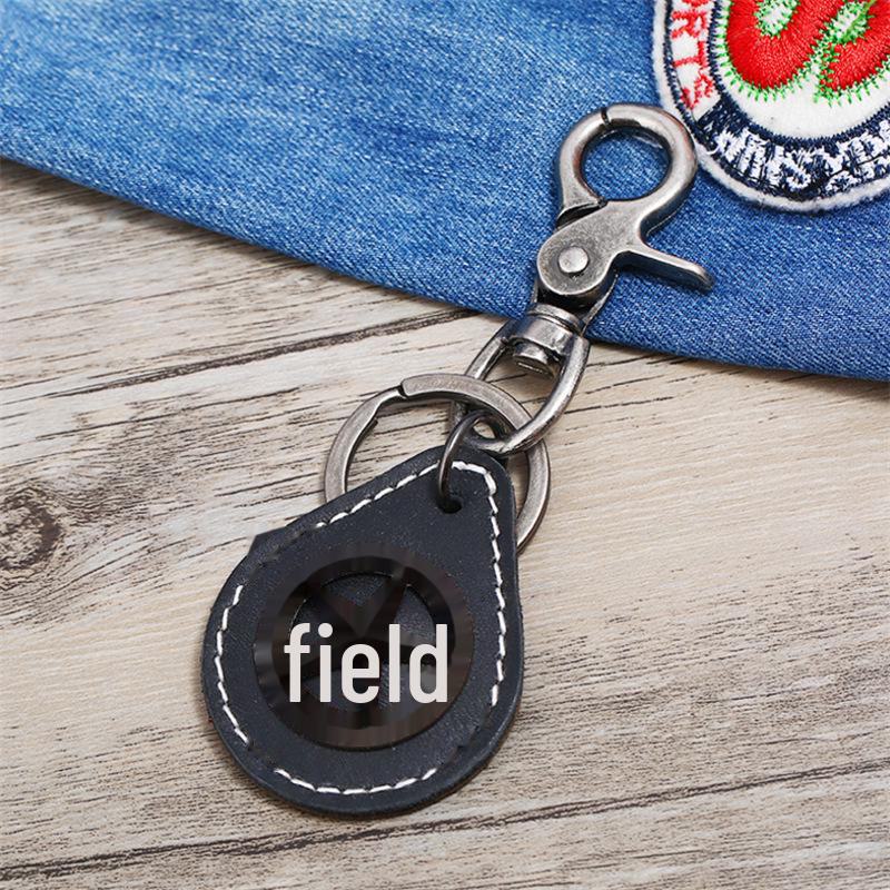 

Кожаный брелок в стиле панк со звездой в европейском и американском стиле - мужские украшения чёрный