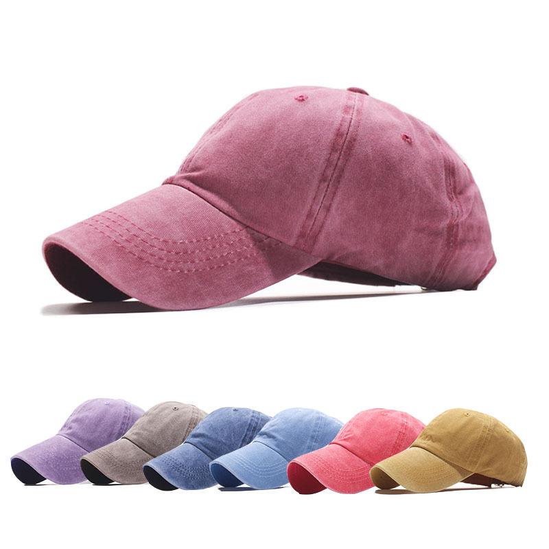 Simple light board fashion cap washed baseball cap men's and women's outdoor sunshade casual hat tide