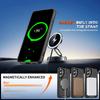 For Samsung Galaxy S25+ Magnetic Case Rotating Ring Kickstand PC + TPU Shockproof Phone Cover