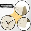 Minimalist Tabletop Desk Clock Acrylic Silent Analog Design for Modern Bedroom Shelf Bedside Home Decoration
