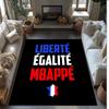 France national football team Printed Flannel Area Rug Non Slip Soft Polyester Floor Carpet Indoor Decor Mat for Bedroom Living Room Sofa
