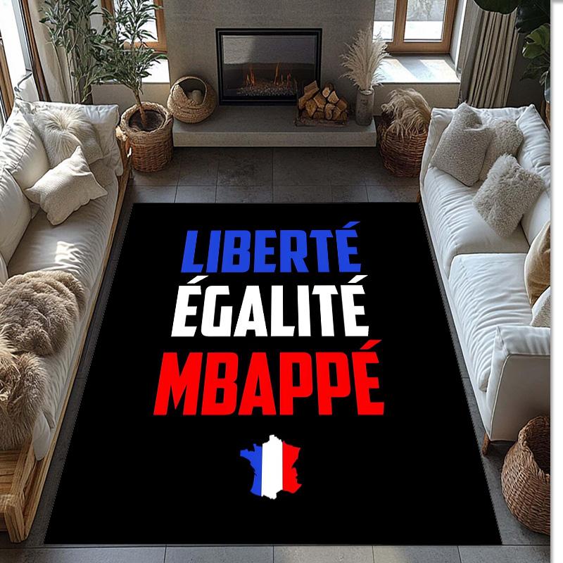 France national football team Printed Flannel Area Rug Non Slip Soft Polyester Floor Carpet Indoor Decor Mat for Bedroom Living Room Sofa