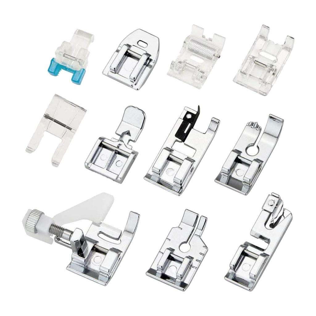 11Pieces Zinc Alloy Presser Feet Household DIY General Purpose for Domestic