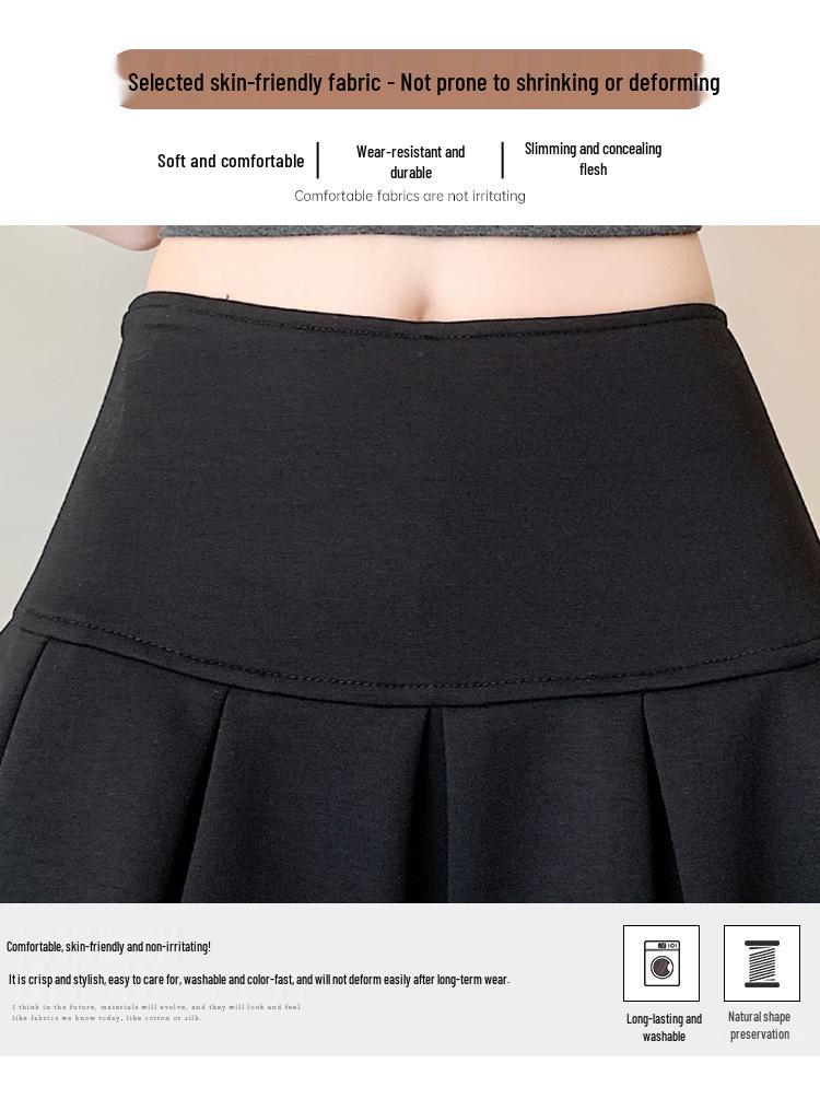 Falda Pantalón de Verano para Mujer con Adorno de Encaje, Corte A, Plisada - Cintura Alta, Adelgazante, Diseño Versátil que se Ajusta a la Cadera