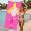 Serviette de plage motif Le Petit Royaume de Ben et Holly - douce, absorbante, lavable en machine Légère et moderne, pour la natation, Essentiels de voyage