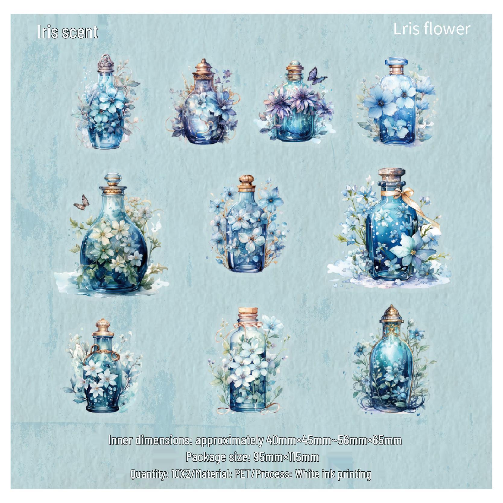 

RetroStory PET Bottle Sticker Pack - Vintage Journal Collage DIY Stickers 95mm×115mm