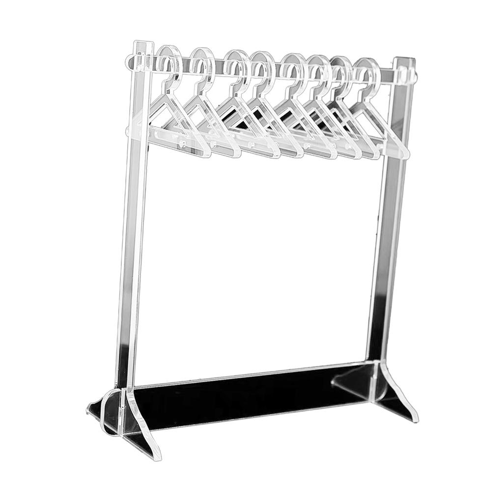 Ohrring-Organizerständer Kompakter Transparenter Acryl Schmuck Hänge-Präsentationsständer für Halskette Ohrstecker Typ 2