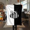 1Pc Santos FC Print Flannel Blanket High Quality Warm Comfortable Cover for All Seasons Perfect for Gifts Home Decor
