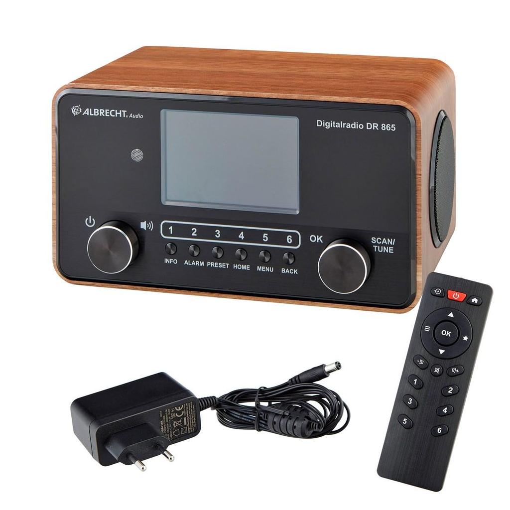 Albrecht DR 865 Digital Radio 14W Brown