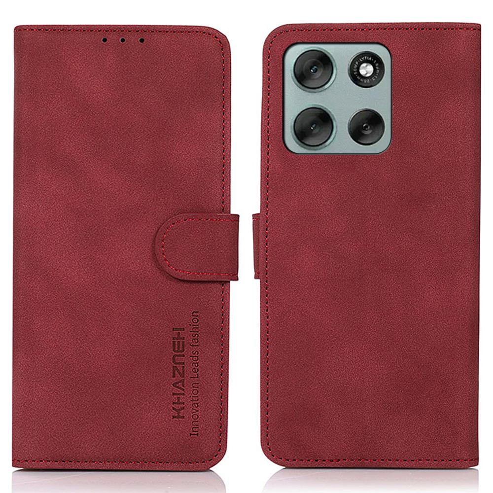 KHAZNEH For Motorola Moto G56 5G Case PU Leather Wallet Stand Phone Cover