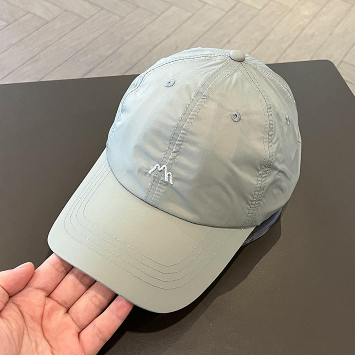 

Модная вышитая быстросохнущая бейсболка для мужчин и женщин, летняя, для занятий спортом на открытом воздухе, для гольфа, козырек от солнца, однотонная, снепбек, легкая кепка one size серый