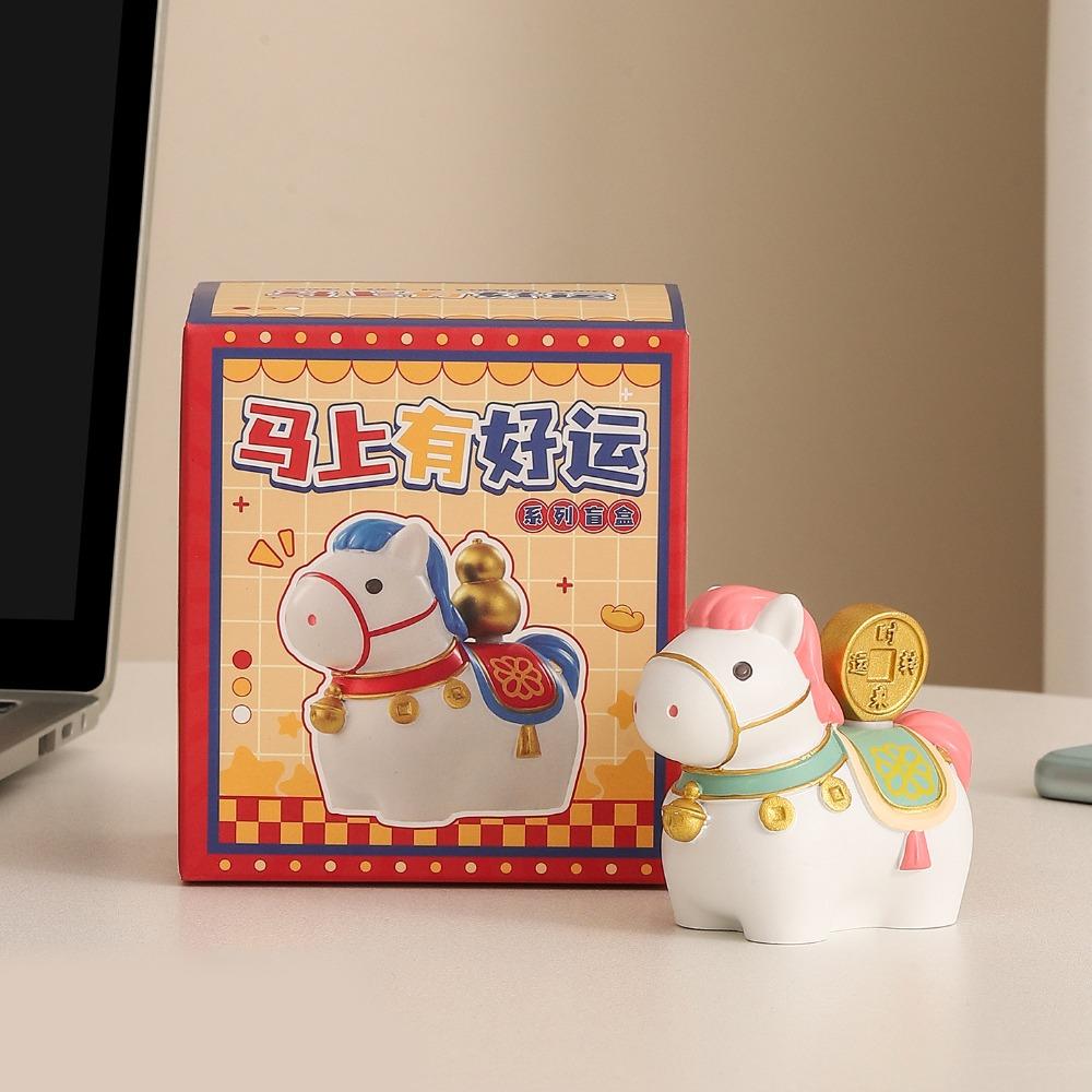 Vivid Design Horse Shape Ornament Unique Zodiac Horse Figurines  Spring Festival