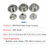 1PCS Rigid Flange Coupling Motor Guide Shaft Coupler Motor Connector Shaft Axis Bearing Fittings 3/4/5/6/6.35/7/8/10/11/12/14mm
