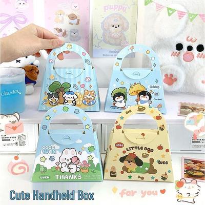 Китайський Валентинів Ведмідь Шкільний рюкзак Випускний Цукеркова коробка - Подарунок на День народження та для малюка Сувенір - Портативна паперова подарункова коробка