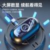 2024 Wireless Bluetooth Clip-On Headset with Noise Reduction, Non-In-Ear Design, Long Battery Life, High Quality for Gaming and Running.