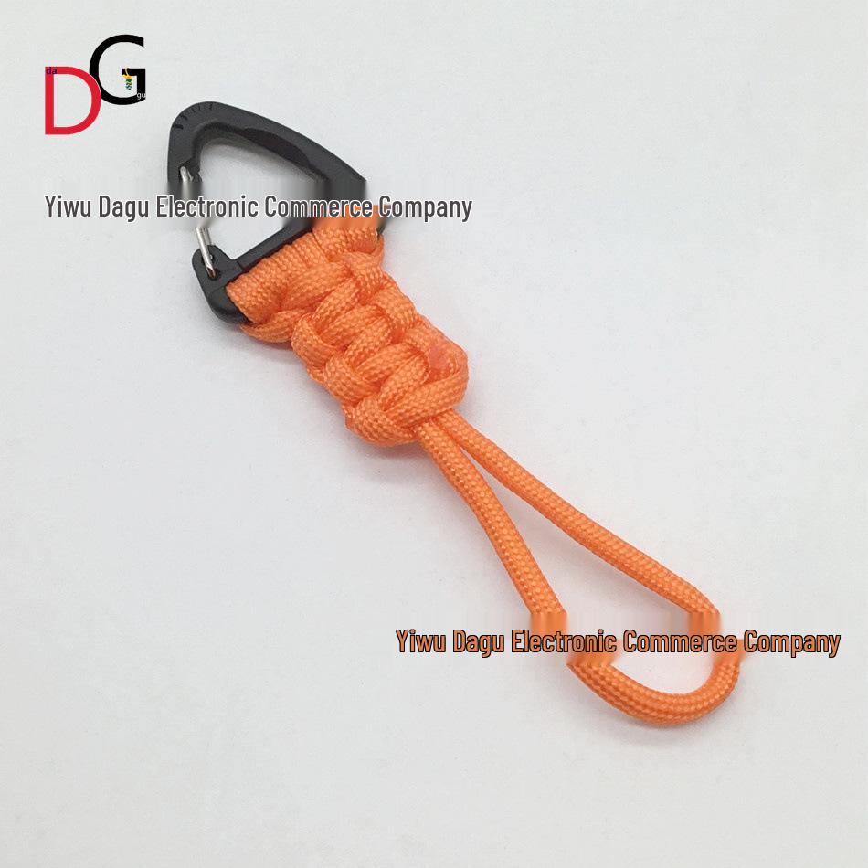Hand-woven Quick Release Triangle Buckle Lanyard for Keys and Flashlights - Anti-drop, Anti-lost Multi-functional Rope