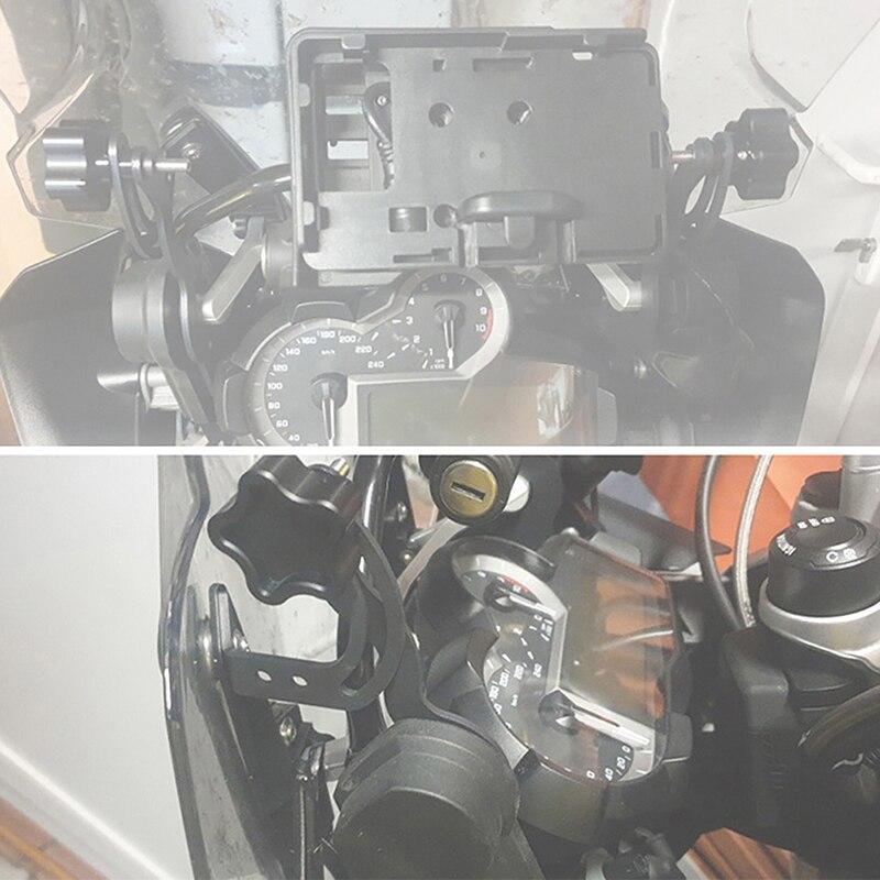 1 Set Additional Motorcycle Windshield Holder Windscreen Bracket Kits for BMW R1200GS LC Adventure 2014-2019
