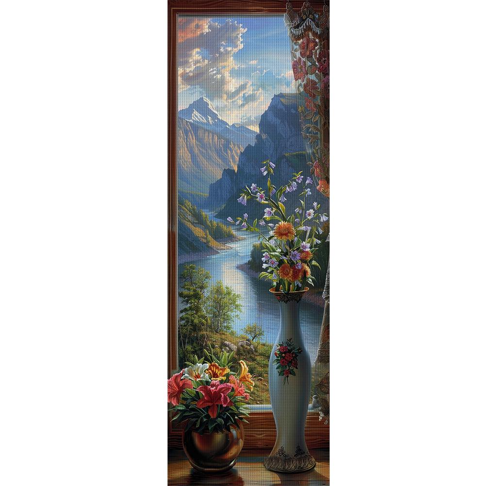 

Набор для вышивки крестом «Пейзаж» из эко-хлопка 11CT