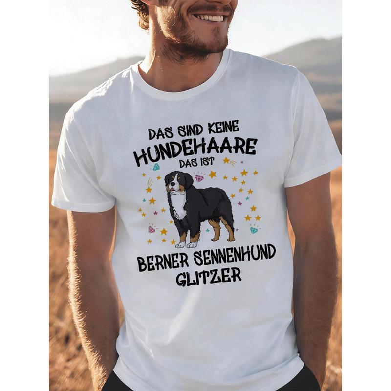 Bernese Mountain Dog Glitter Dog Holder Gift Dog Fun T-Shirt for Men Women Unisex All Season Funny T-Shirt
