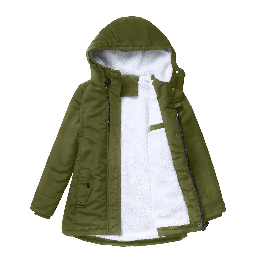 Parka Autumn and Winter Women's Lambskin Cotton Coat Thickened Fleece Cotton Jacket