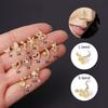 Anello Piercing Naso in Acciaio al Titanio 20g con Zircone - Gioiello Piercing Stile Europeo e Americano.
