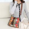 Women's Contrast Color Crossbody Bag Large Capacity Bucket Bag Mother Bag