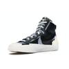 Sacai x Nike Blazer Mid Schwarz Grau Unisex Sneaker schwarz-anthrazit BV0072-002