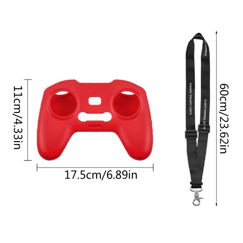 Silicone Cover Lanyard  Anti-Lost Neck Strap for Avata/FPV Remote Controller Protective Sleeve Skin for Case Accessories