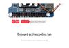 Raspberry Pi 5 PoE Ethernet Expansion Board with Type F Cooling Fan, 802.3af/at Standard