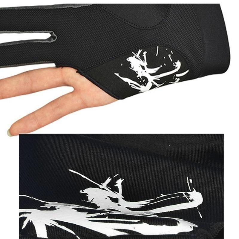Snooker Billiards Black Eight Dedicated High-end Three-finger Gloves Fingerless