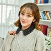Fashion White Fake Collars for Womens Shirt Detachable Collar False Collar Lapel Turn Down Blouse Top Tie Sweater Accessories