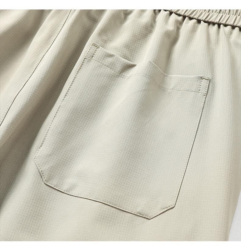 Men's Plus Size Summer Breathable Ice Silk Straight Pants 2026