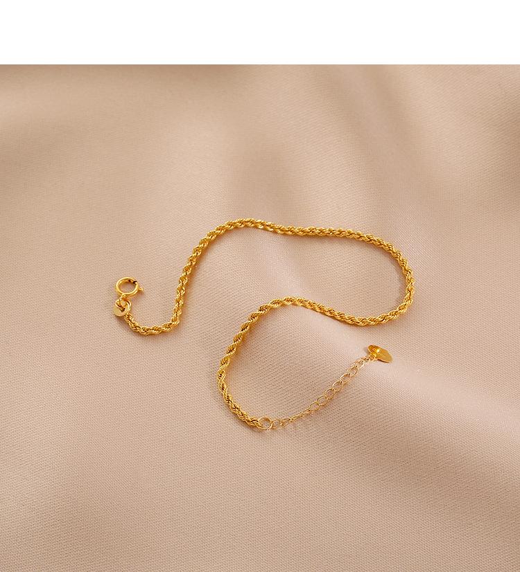 Pure 18k Real Gold Bracelets Women Trendy Au750 Adjustable Heart Pendant Jewelry Solid Gold Bracelet for Women