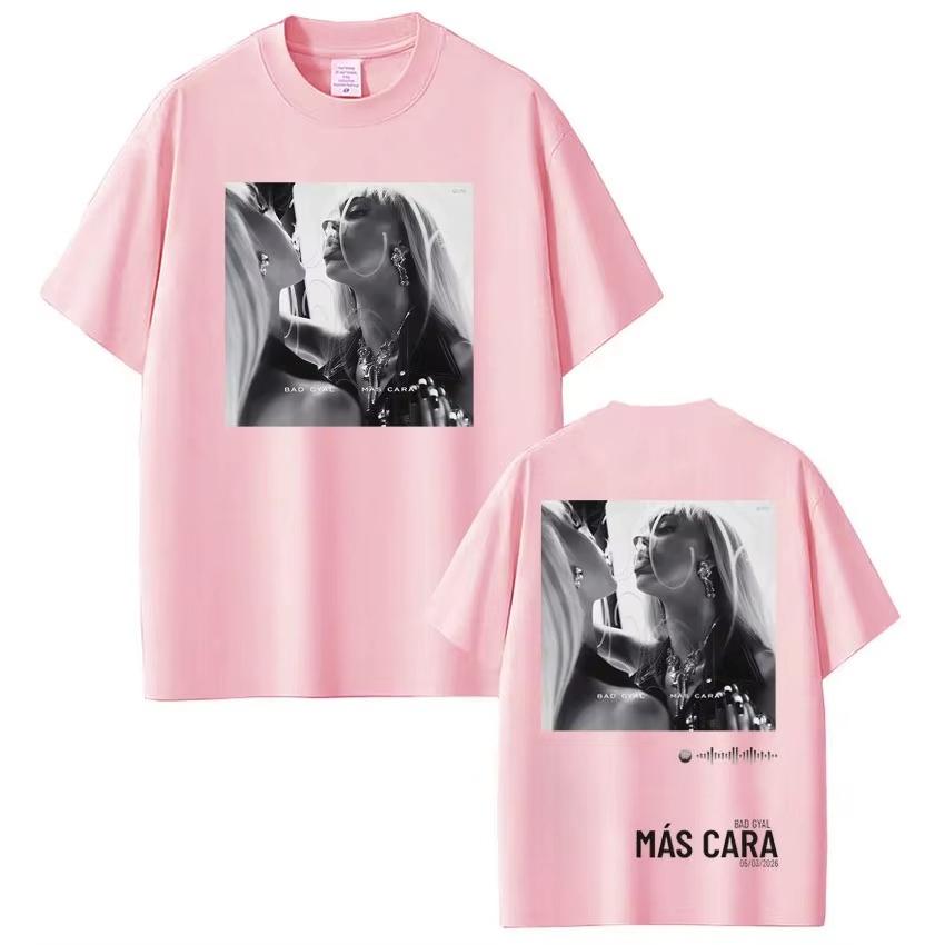 

Bad Gyal Mas Cara New Album 2026 Tour Print Tshirt Unisex Women Vintage Tshirt New Summer Tee Casual Fashion Tshirts 4XL