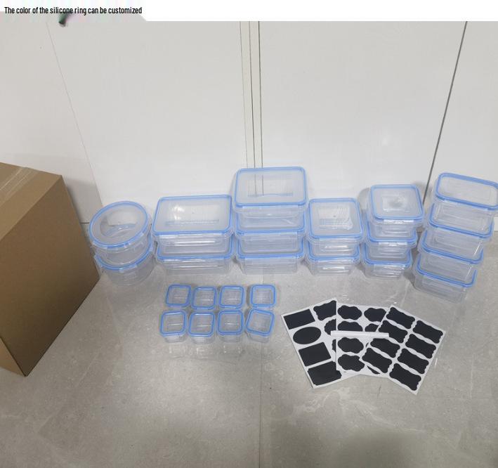 26-teiliges transparentes, auslaufsicheres Frischhalte-Kunststoff-Aufbewahrungsbehälter-Set