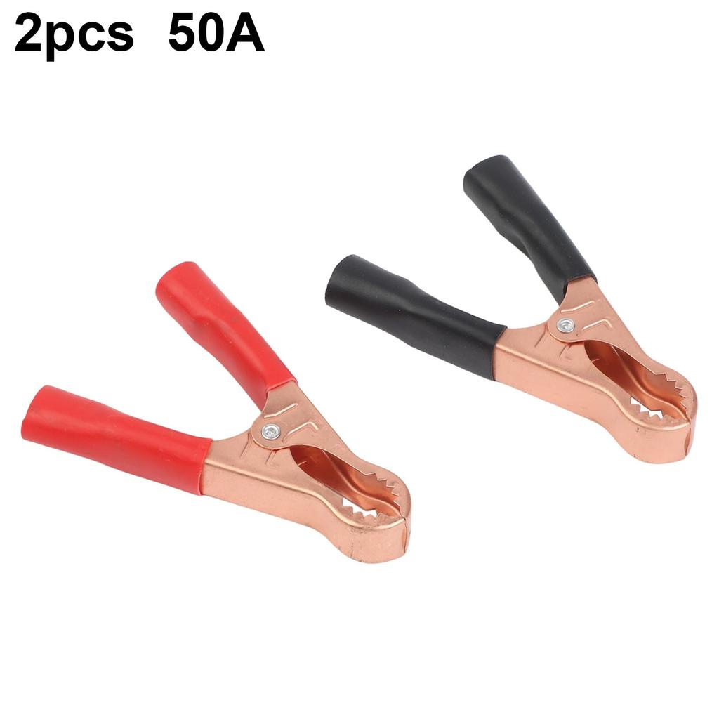 Strong and Sturdy 50A Car Clips Battery Clamps Crocodile Clip