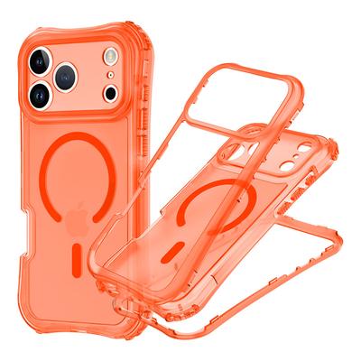 Für IP17promax Anti-Fall Handyhülle Magnetische Absorption Taille Schönheit Drei-in-Eins TPU Kamera Feine Poren Hautgefühl Technologie