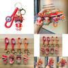 Adorable Cartoon Good Luck Rabbit Keychain Cute Silicone Key Ring New Year Gift