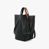 Top-grain Leather Bucket Bag, Large-capacity Commuting Single-shoulder Bag, Simple Design Tote Bag