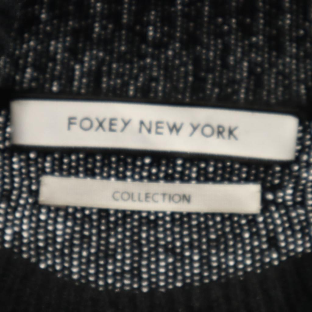 FOXEY NEW YORK Made In Japan Cashmere Blend Long Sleeve Tunic Length Turtleneck Sweater Women Used