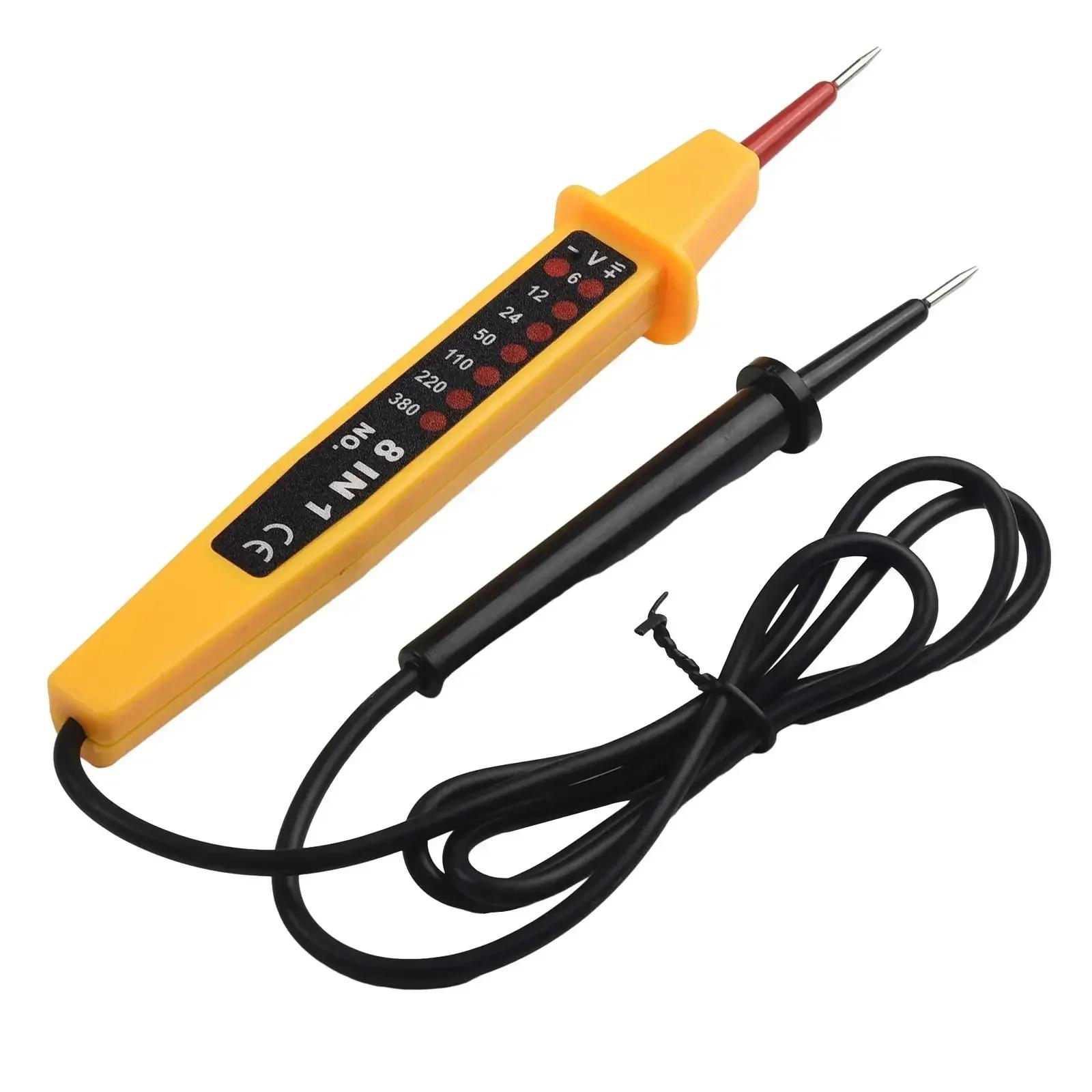 

8 In 1 Tester Voltage AC DC 6-500V 50 - 500Hz Auto Electrical Pen Circuit Detector Tester 6-12 - 24 - 50VDC Voltage Meters Tool China Mainland