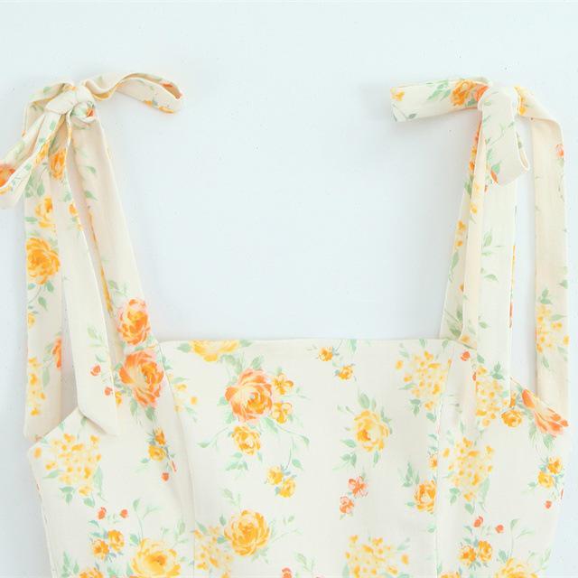 TAOP&ZA Women's Bow Floral Print Poplin Dress - Spring/Summer Collection