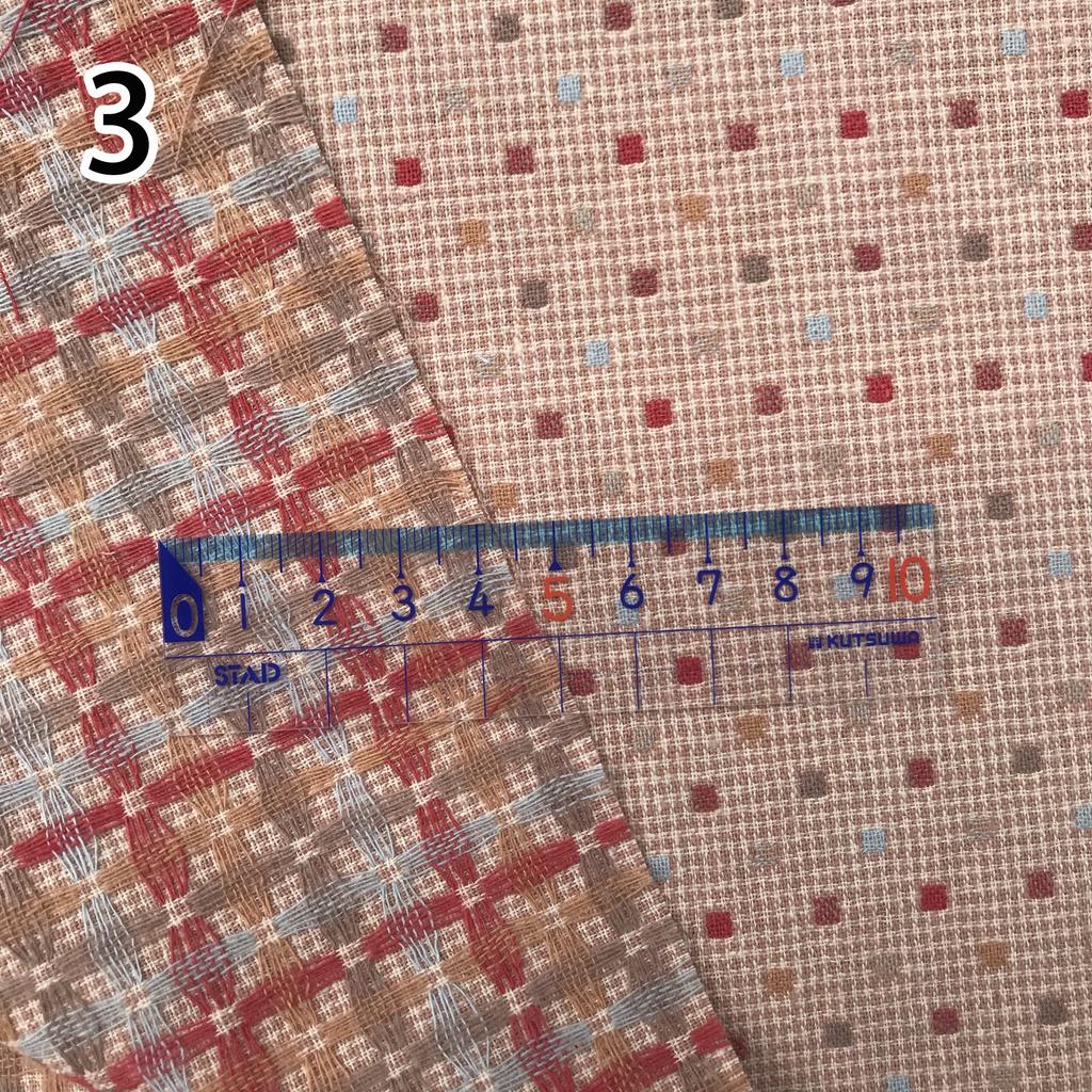 50*70cm Japanese Yarn Dyed Cotton Fabric for DIY Doll Basic Patchwork Purse Sewing Quilting Craft Yarn-dyed Cloth