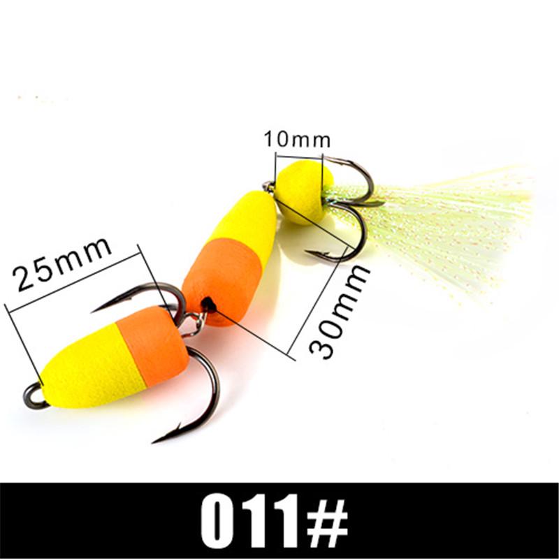 FishKing 1PC Soft Bass Lure Insect Lure With Sharp Hooks Weight 3.4G 4.7G Big/Small Size