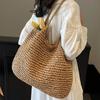 Breathable Straw Shoulder Bag Bohemian Summer Beach Bag Simple Women Shopping Handbag Women
