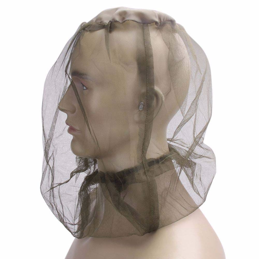 Hunting Camping Equipment Mosquito Travel Net Head Cover Mesh Hat Face Protector Fishing Cap