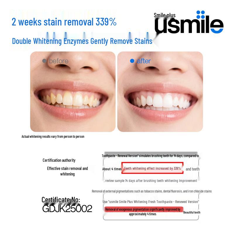Usmile Adolescent Whitening Fresh Toothpaste