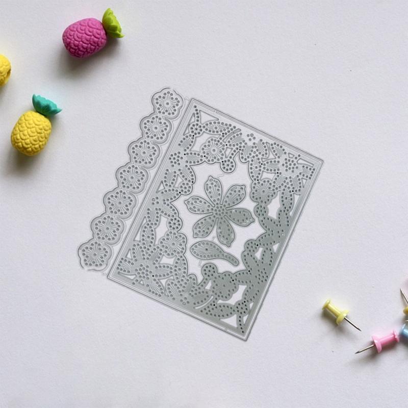 Flower Frame Metal Cutting Dies Handmade Crafts DIY Scrapbooking Embossing Supplies for Children Kids Girls Boys