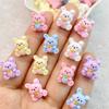 20Pcs New Cute Mini Cartoon Little Rabbit Resin Flatback Ornament Jewelry Making Manicure Hairwear Accessorie